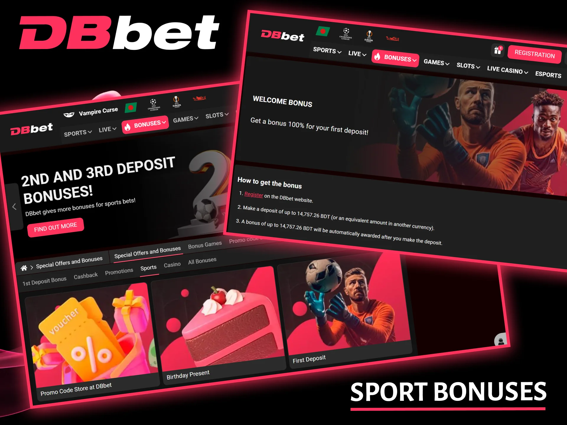 Increase your winning potential with sports betting bonuses from professional bookmaker DBbet.